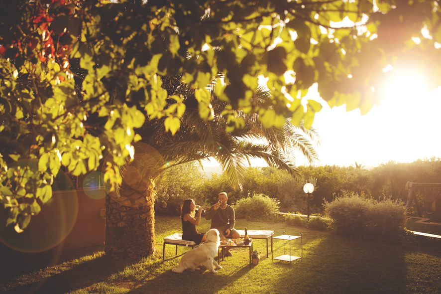 Vista giardino panoramico